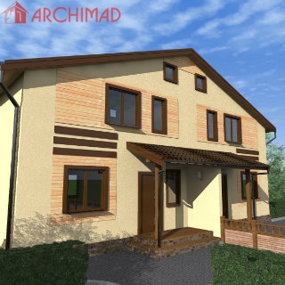 Draft design of a 2-storey house for several families