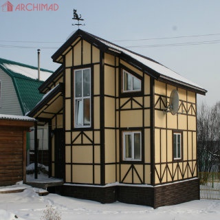 House in the Bavarian style (village Glebovka)