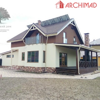 Assembly drawing of a house from SIP panels (Zaporozhye)